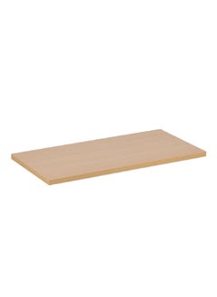 Micasa Modern Design Wall Mounted Rectangular Wooden Floating Shelf Beige 90 x 30 cm  - Image 3