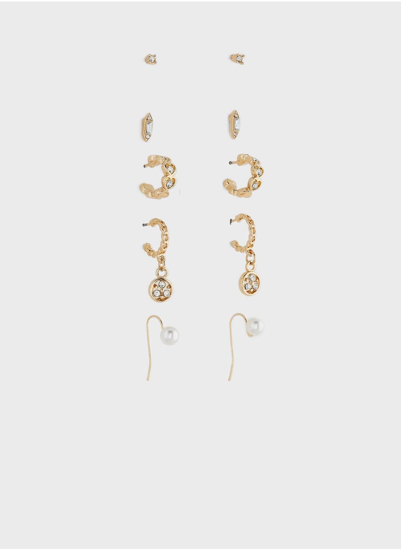 ELLA 6 Pack Mix Hoop Earrings  - Image 1