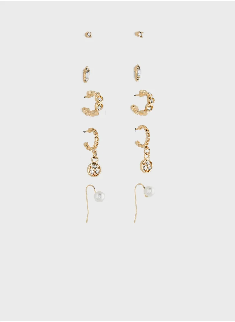 ELLA 6 Pack Mix Hoop Earrings