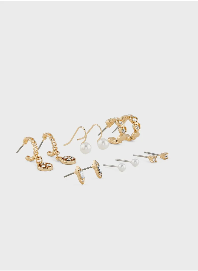 ELLA 6 Pack Mix Hoop Earrings