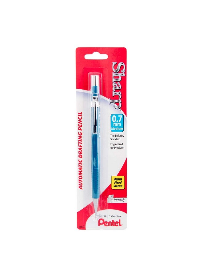 Pentel قلم رصاص أوتوماتيكي شارب 0.7 مم برميل أزرق 1 عبوة (P207Bpk6) - Image 2