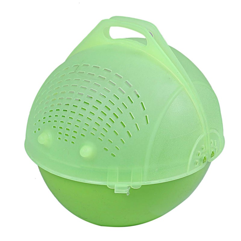Kuber Industries Kuber Industries Plastic 1 Piece Small Size Fruit Vegetable Washing Basket (Green)-CTKTC5513  - Image 4