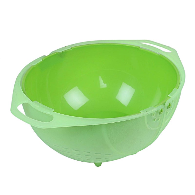 Kuber Industries Kuber Industries Plastic 1 Piece Small Size Fruit Vegetable Washing Basket (Green)-CTKTC5513  - Image 5