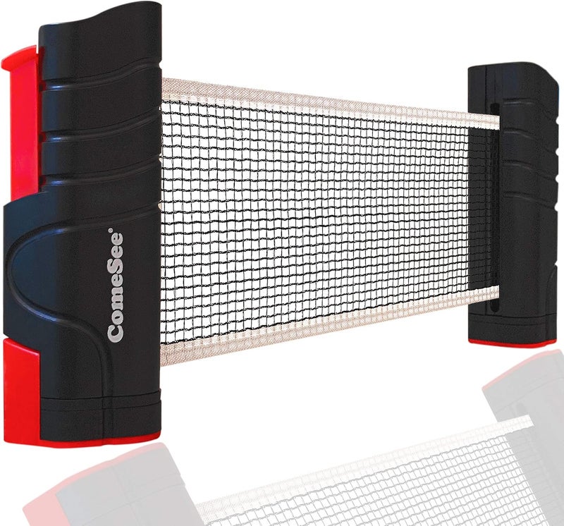 Comesee Retractable Ping Pong Net for Any Table, Table Tennis Nets and Posts Equipment for Replacement - Image 1