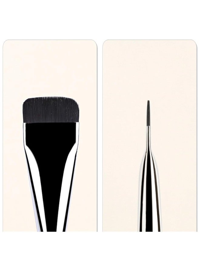 Much Hotter 2pcs Flat Foundation Brush for Liquid Makeup, Ultra Thin Flat Head Foundation Brush Soft Dense Flat Makeup Brush Beauty Brushes for Face Makeup Cosmetic Application,Premium Flat Brush Makeup - Image 4
