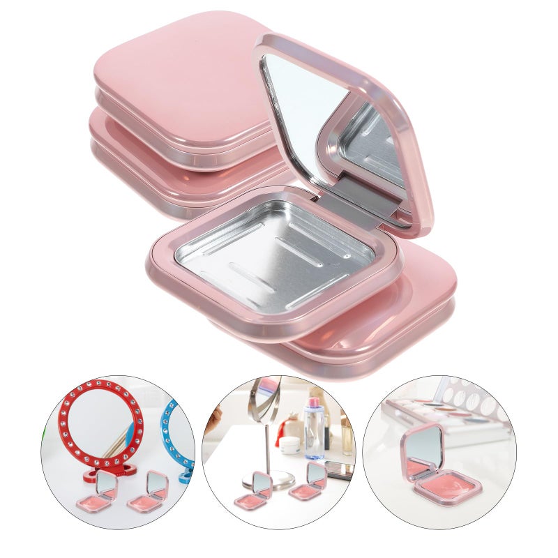KALLORY Makeup Pallette 2pcs Magnetic Eyeshadow Makeup Empty Eyeshadow Containers Box Refillable Eye Shadow with Mirror for DIY Cosmetic Foundation Blush Rose Gold Eyeshadow - Image 3