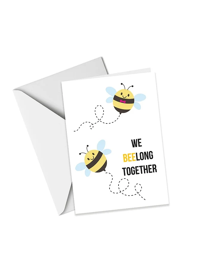 Share the Love "We BeeLong Together" Greeting Card – A Heartfelt Expression of Love and Commitment