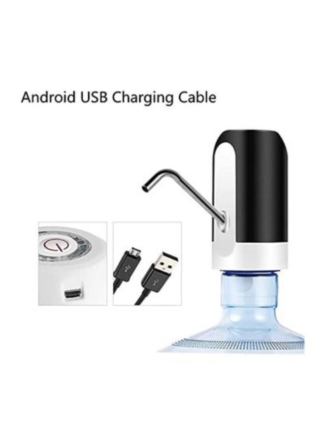 Automatic Drinking Water Bottle Pump Switch for 2-5 Gallon Jugs USB Charging Black - Image 1