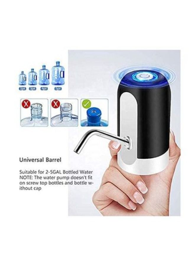 Automatic Drinking Water Bottle Pump Switch for 2-5 Gallon Jugs USB Charging Black - Image 4