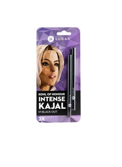 SUGAR SUGAR Cosmetics Kohl of Honour Intense Matte Kajal Lasts 12 Hours Transferproof and Smudgeproof  Paraben Free 0.25 gm 01 Blister Duo  - Image 1