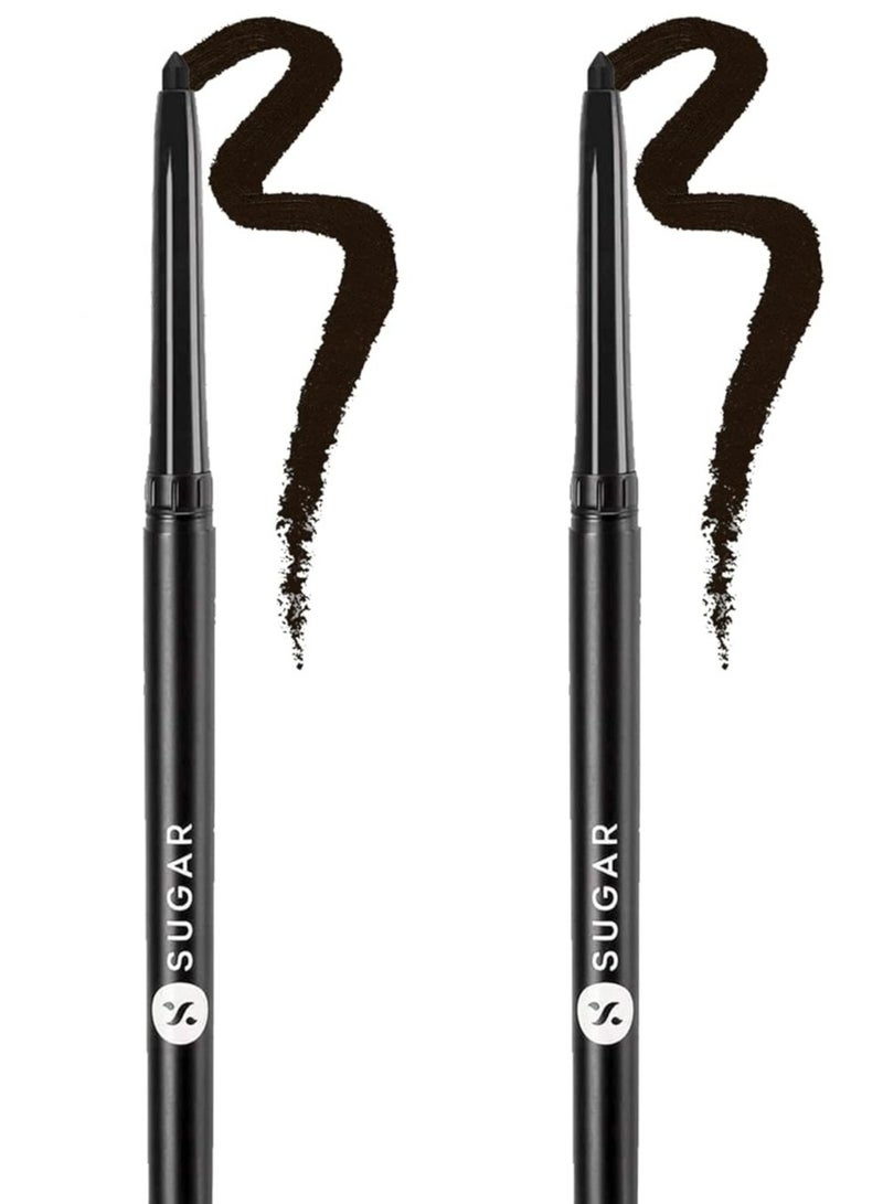 SUGAR Cosmetics Kohl of Honour Intense Matte Kajal Lasts 12 Hours Transferproof and Smudgeproof  Paraben Free 0.25 gm 01 Blister Duo - Image 2