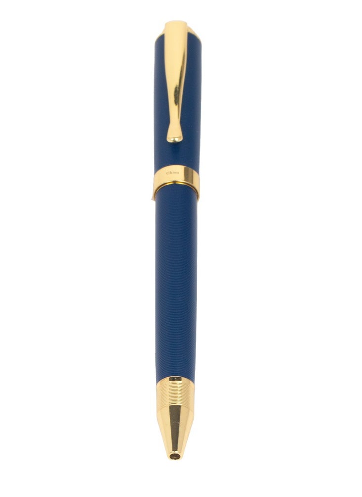 RS Men's RS pen in blue and gold metal with blue ballpoint  - Image 3