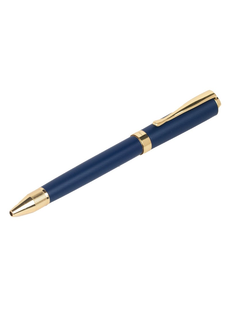 RS Men's RS pen in blue and gold metal with blue ballpoint  - Image 2