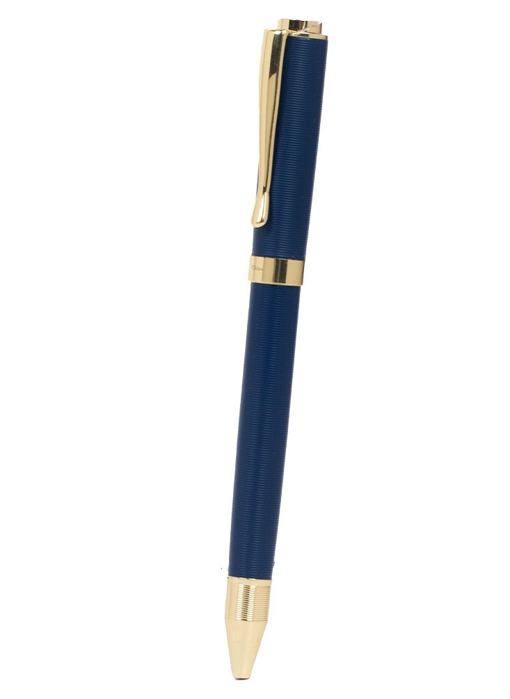 RS Men's RS pen in blue and gold metal with blue ballpoint  - Image 4
