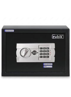 Rubik A4 Document Size Safe Box for Home Office with Key and Pin Code Keypad for Cash Documents Jewelry Passports (25x35x25cm) Black  - Image 4