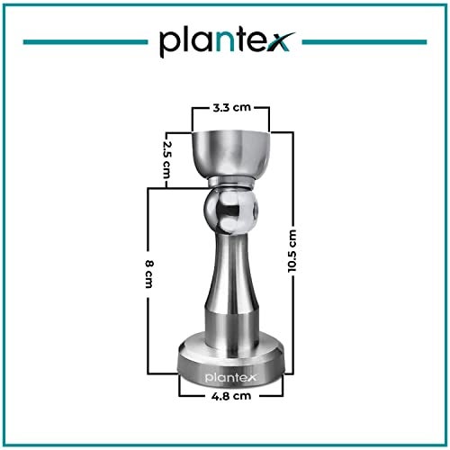 Plantex Stainless Steel 360 Degree 4 inch Door Magnetic Stopper for Home/Wall and Floor Mounted Soft-Catcher to Hold Wooden/Glass/PVC Door Stops - Pack of 2 (Matt Finish) - Image 4