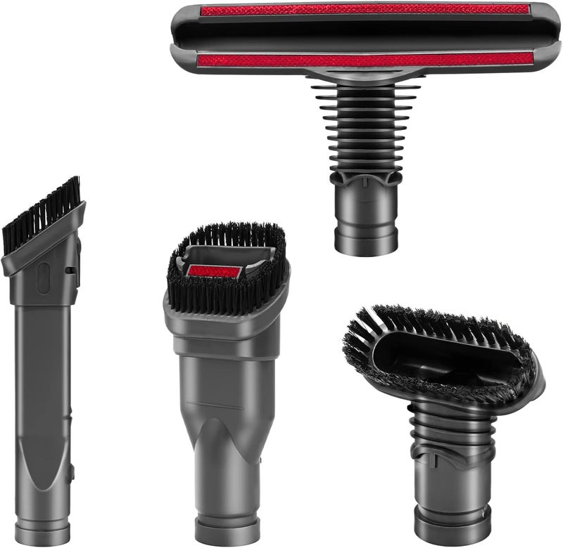 Coodss Replacement Attachments Tools Kit for Dyson V6 DC24 DC33 DC35 DC39 DC44 DC58 DC59 DC62 DC74, Dyson Cordless Vacuum Accessories (4 Pcs Set Brush Kit) - Image 1