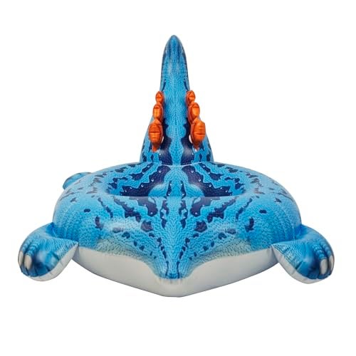 HOHQB Lifelike Dinosaur Pool Floats Kid Pool Float Swimming Ring Tube Water for Kids Blue Stegosaurus Pool Ring - Image 5