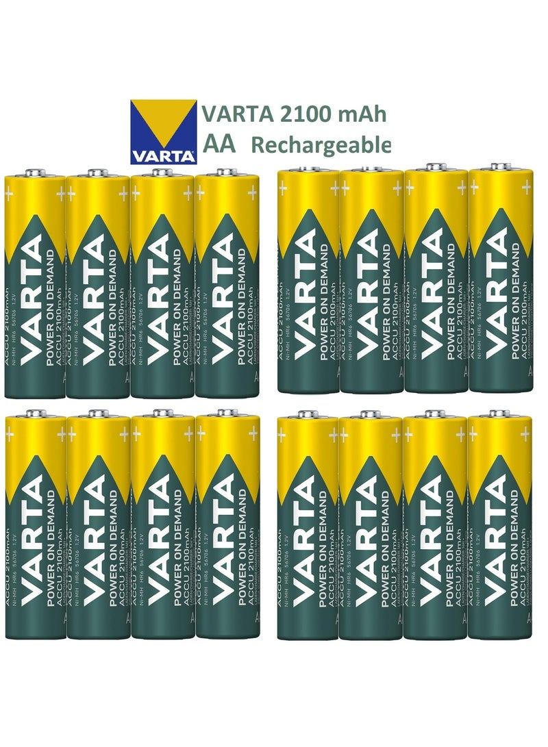 VARTA AA Rechargeable  Ni-Mh battery 16 pcs, 2100 mAh