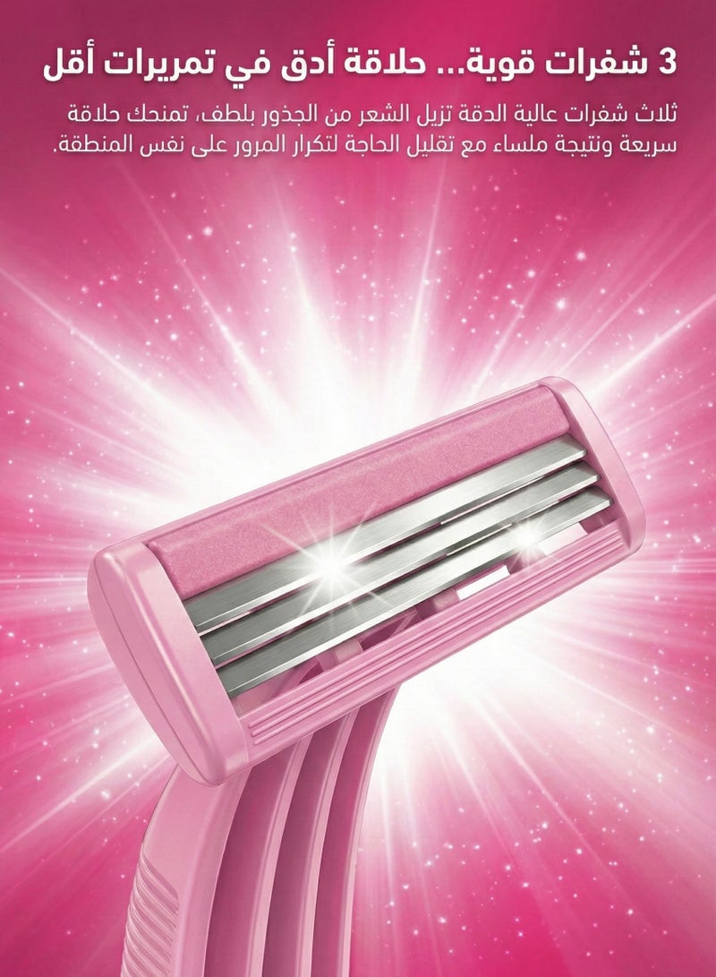 BOLAND LAURA Simply  3-Blade Razor, 12 Pieces - Image 4