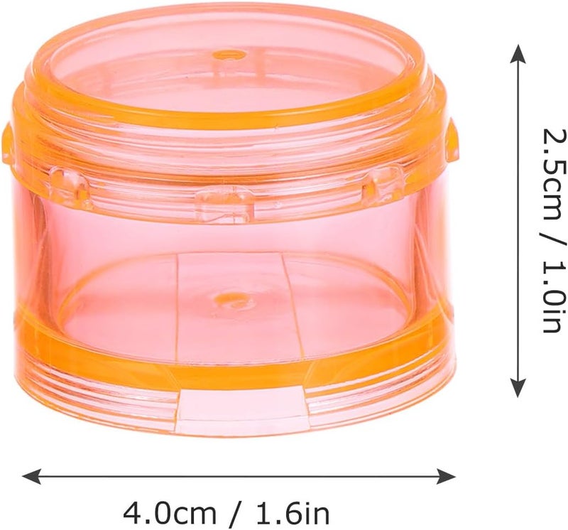 Baluue Weekly Portable Mini Sealed Pill Organizer Container, 7-Day Travel Medicine Storage Case, Detachable Orange Compact Weekly Organizer for Tablets and Supplements - Image 2