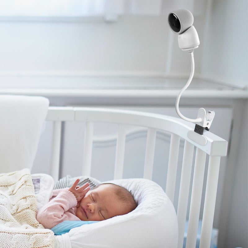 Koroao Clip Mount for Arenti Baby Monitor Without Tools or Wall Damage White - Image 2