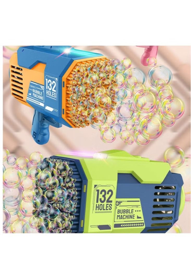 Dreamzon Automatic Bubble Gun 132 Holes with LED Lights Gatling Soap Bubble Gun for Young Adults for Outdoor Party - Image 3