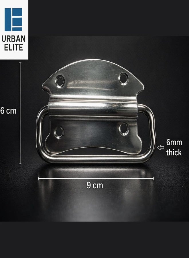 Urban Elite 3 Inch 304SS Stainless Steel Cabinet Pull Handles (Chrome) - Heavy Duty Drawer Handles for Wardrobe, Kitchen, Door, Bed Storage Box - Rustproof Furniture Handle Set - 4 Pieces - Image 2