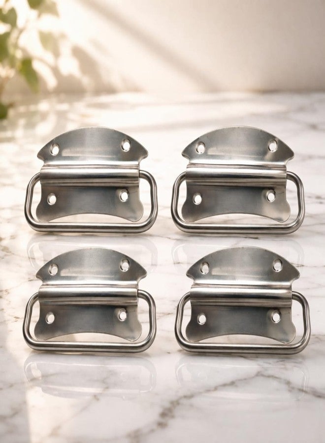 Urban Elite 3 Inch 304SS Stainless Steel Cabinet Pull Handles (Chrome) - Heavy Duty Drawer Handles for Wardrobe, Kitchen, Door, Bed Storage Box - Rustproof Furniture Handle Set - 4 Pieces - Image 1