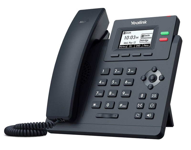 Yealink T31G IP Phone, 2 VoIP Accounts. 2.3-Inch Graphical Display. Dual-Port Gigabit Ethernet, 802.3af PoE, Power Adapter Not Included (SIP-T31G) - Image 3