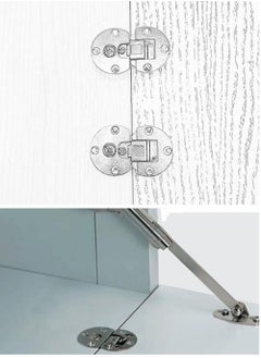 Y&D Folding Table Hinge 1/4'' 90 Degree Flip Top Drop Front Desk Drawer Adjustable Concealed for Cupboard Cabinet Furniture Doors Hardware Hinges  - Image 3