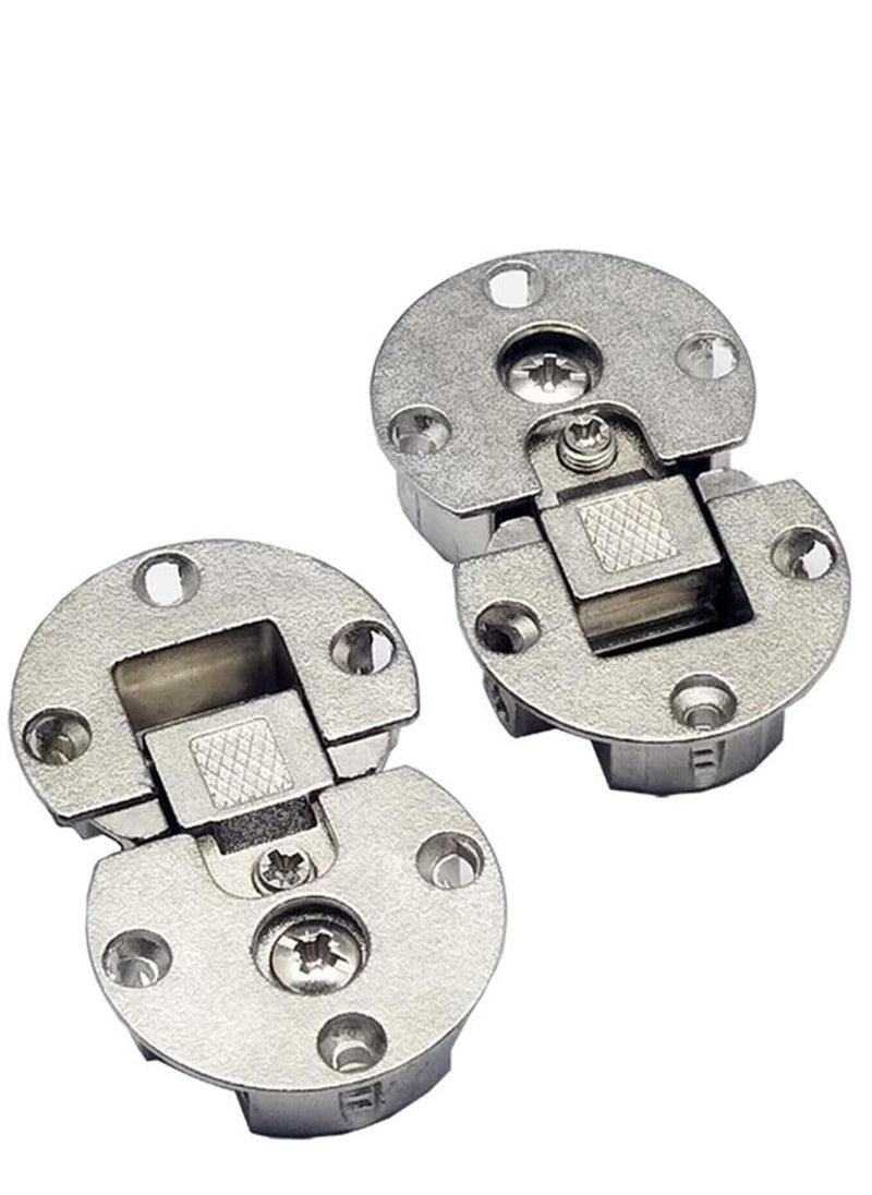 Y&D - Folding Table Hinge 1/4'' 90 Degree Flip Top Drop Front Desk Drawer Adjustable Concealed for Cupboard Cabinet Furniture Doors Hardware Hinges - Image 1