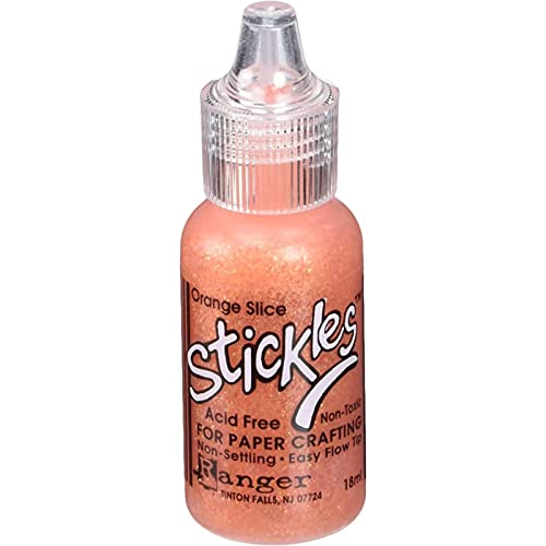 Ranger Stickles Glitter Glue .5oz, Orange Slice - Image 1