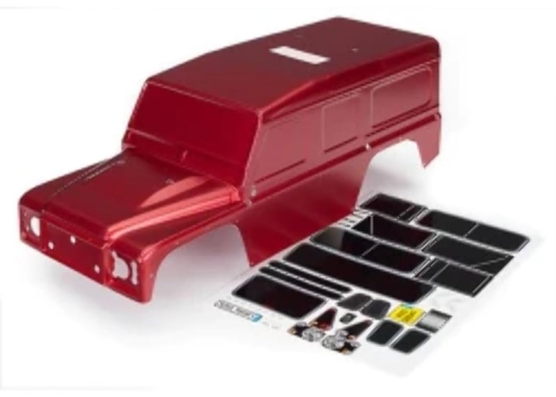 TRAXXAS تراكساس 8011R 110 مقياس جسم سيارة لاند روفر ديفندر حمراء - Image 2