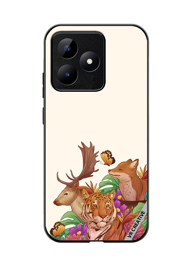VR CREATIVE Protective Case Cover For Realme C53 Wild Animals Design Multicolour - Image 1