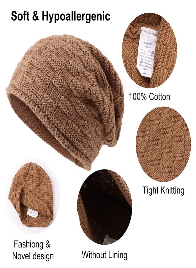 Zsedrut 3PCS Cotton Baby Beanie Autumn Baby Hat Newborn Infant Toddler Beanie Knitted Kids Hats for Boys Girls 0-8Y(Black+Dark Gray+Walnut, 2-8 Years) - Image 5