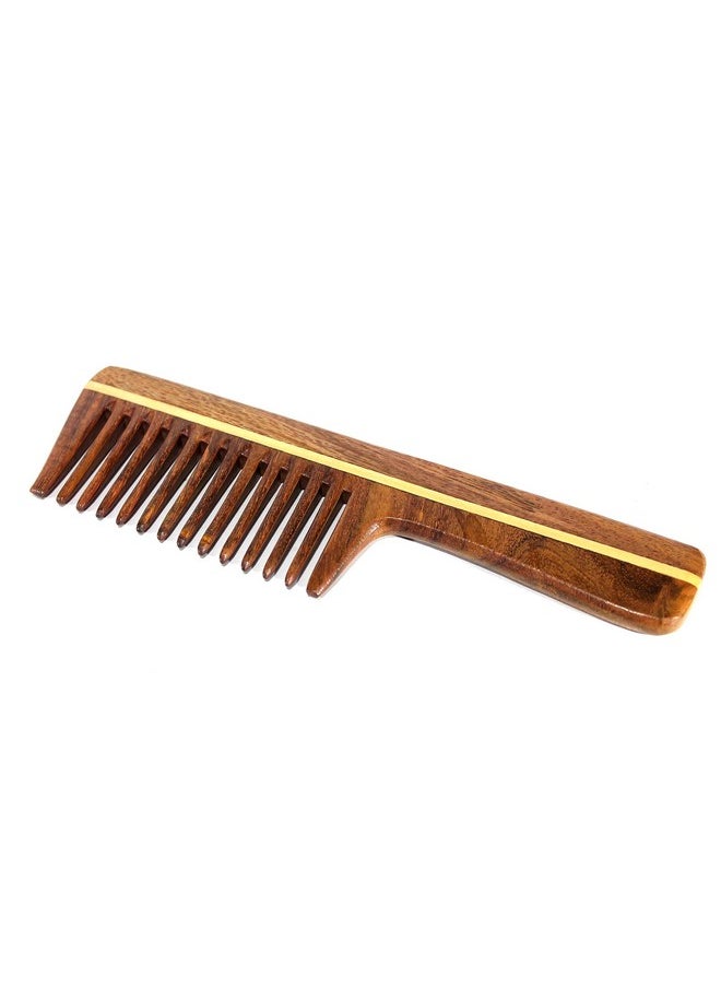 ESPLANADE eSplanade Sheesham Rosewood Comb for Anti-Static Hair Beard Moustache - Beauty Care Items - Men & Women - Brown - 7.5" Inches  - Image 2