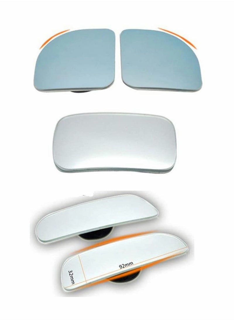 Generic - Blind Spot Mirror, Rearview Convex Adjustable Side Mirrors 360 Degree Adjustable Extra Wide Angle View For SUV Car Truck Van Traffic Safety - Image 1