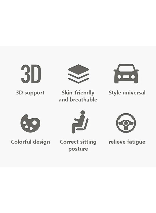 Generic Car Pillow, Car Neck Pillow for Neck Pain Relief and Cervical Support,Car Seat Neck Pillow with 100% Pure Memory Foam and Washable Cover,Car Headrest Pillow for Ergonomic Design(Black)  - Image 3