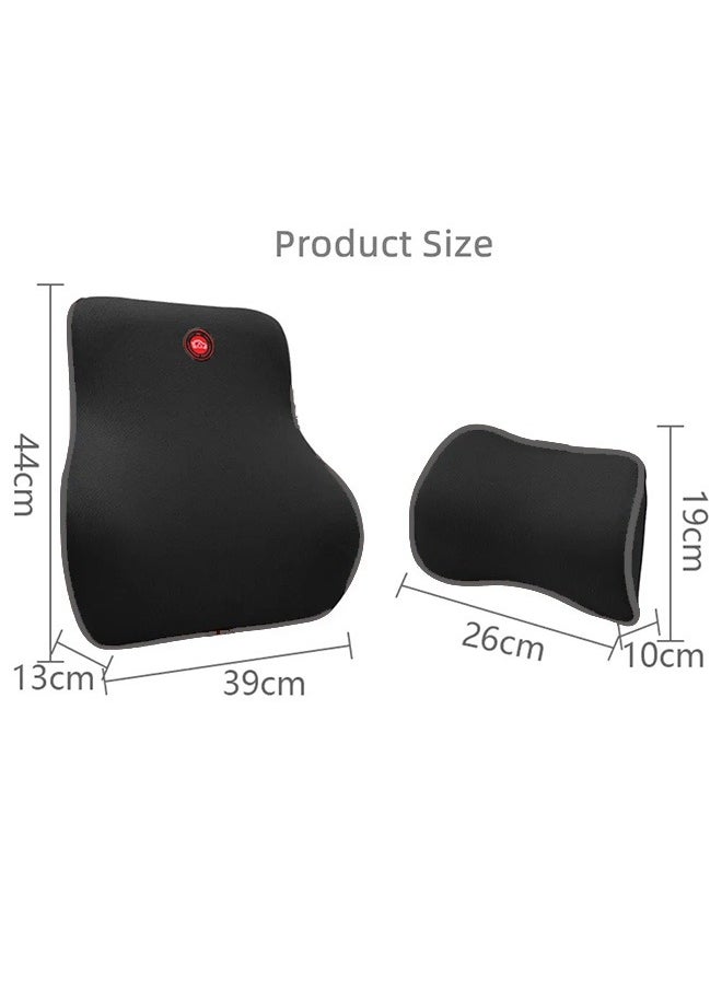Generic Car Pillow, Car Neck Pillow for Neck Pain Relief and Cervical Support,Car Seat Neck Pillow with 100% Pure Memory Foam and Washable Cover,Car Headrest Pillow for Ergonomic Design(Black)  - Image 2
