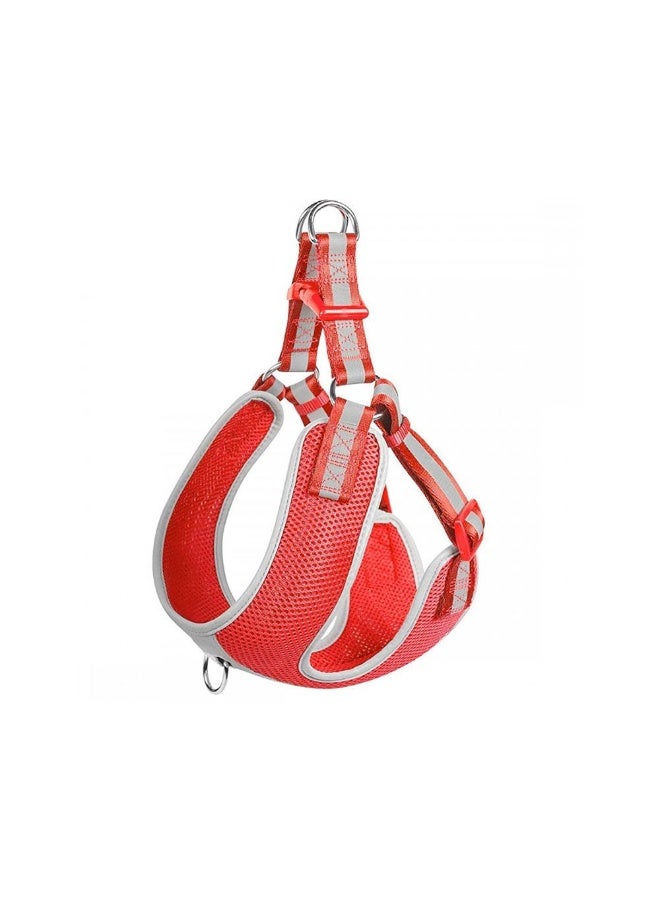 Fida Step-in Dog Harness Reflective Red S