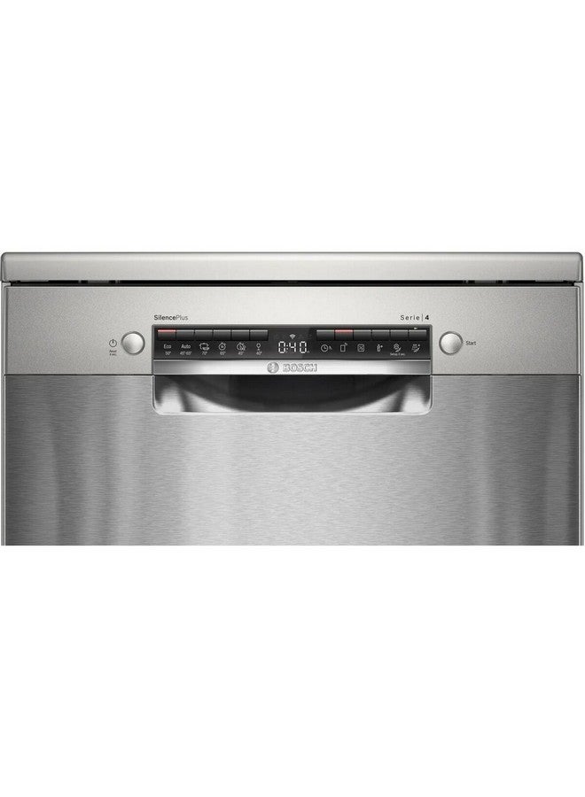 بوش 2400W Series 4 Free Standing Homeconnect Dishwasher Silver 10.3 L JAH163B7SMS4HMI65M 2400 W JAH163B7SMS4HMI65M silver - Image 2
