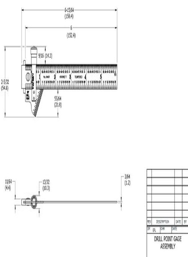 ستارريت مقياس نقطة الحفر من ستاريت، أداة قياس عالية الدقة، زاوية قابلة للتعديل، من الفولاذ المقاوم للصدأ، للميكانيكيين المحترفين، ضبط دقيق للزاوية - 22 درجة مئوية - Image 3