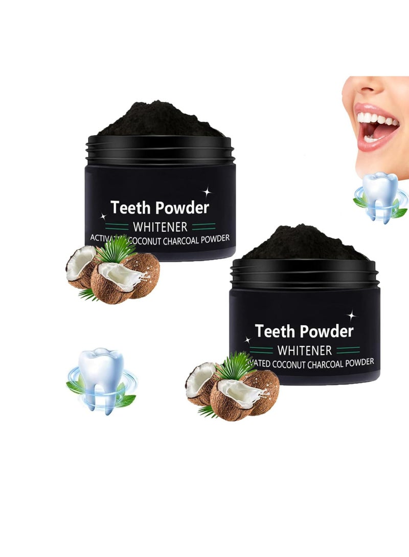 SOLARAE Cleopatra‚Äôs Natural Teeth Whitening Powder, Cleopatra Natural Teeth Whitening Powder, Cleopatra S Natural Teeth Whitening Powder with Coconut Activated, Deep Teeth Cleaning (2Pcs) - Image 1