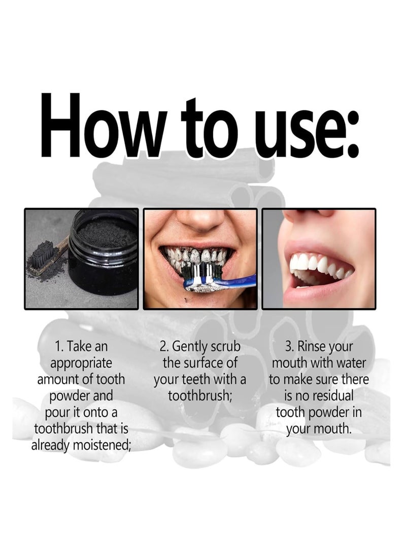 SOLARAE Cleopatra‚Äôs Natural Teeth Whitening Powder, Cleopatra Natural Teeth Whitening Powder, Cleopatra S Natural Teeth Whitening Powder with Coconut Activated, Deep Teeth Cleaning (2Pcs) - Image 5