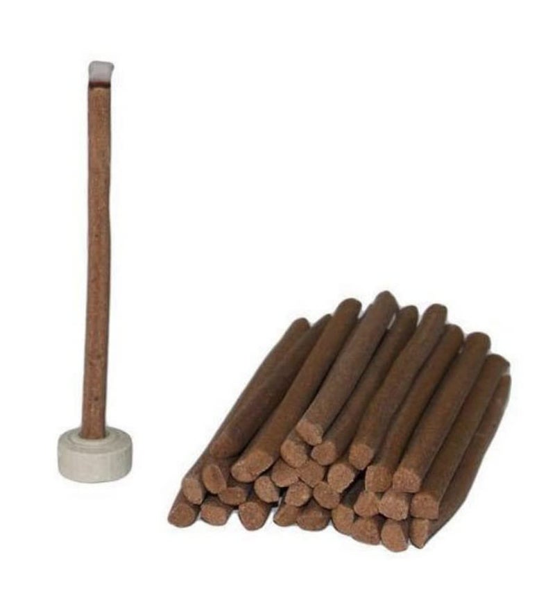 NRSON® Pure Fragrance Sandal Chandan Dhoop Sticks | मैसूर चंदन धूप | Mysore Chandan Dhoop Batti | Incense Sticks | No Bamboo | No Charcoal | Dhoop Batti | Dhup | Pooja Dhoop Sticks | Aromatherapy | Meditation [30 PC 3 INCH] - Image 1