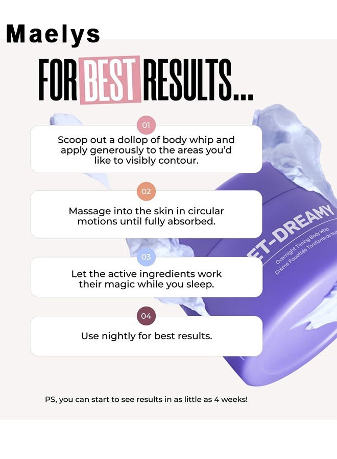 Maelys GET-DREAMY Overnight Toning Whip - Body Firming Whip That Works While You Sleep - Helps Target The Appearance Of Loose Skin On The Body - Image 3