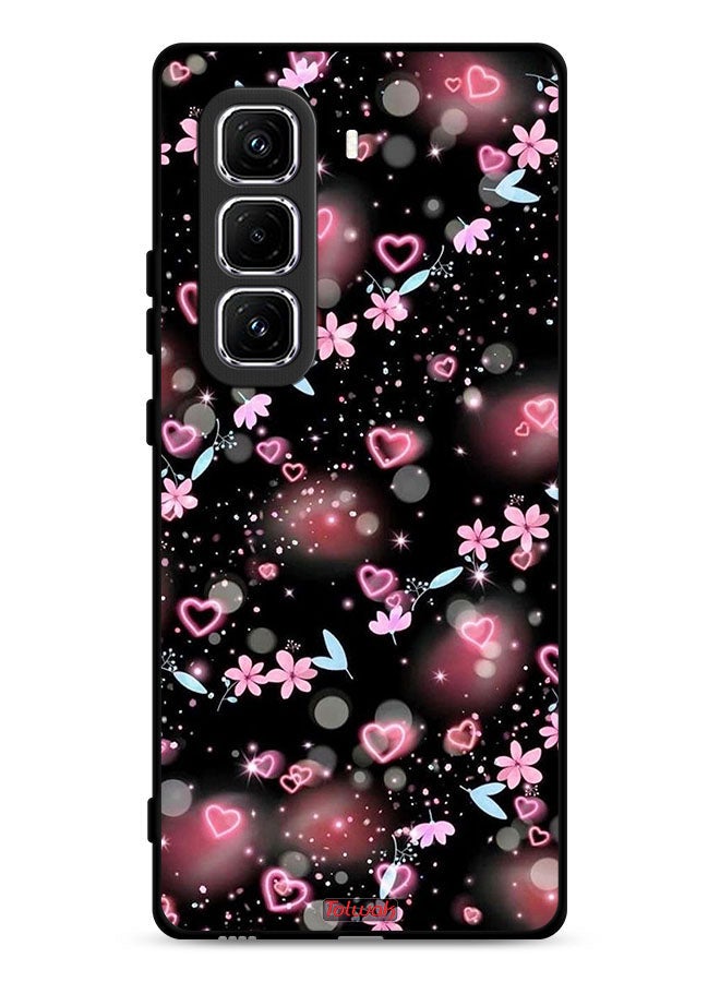 Tolwak Infinix Hot 50 Pro Plus 4G Protective Case Cover Small Hearts And Flowers  - Image 1