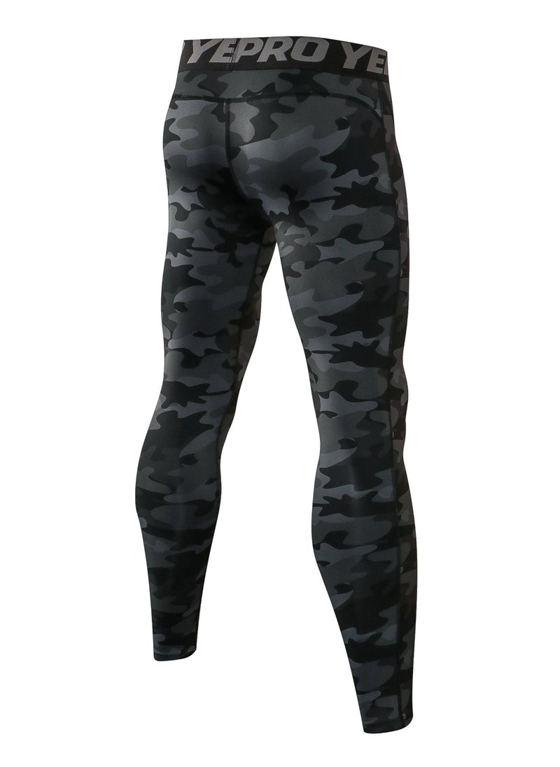 Loquat - Men Quick Dry Breathable Elastic Running Trousers Black - Image 1