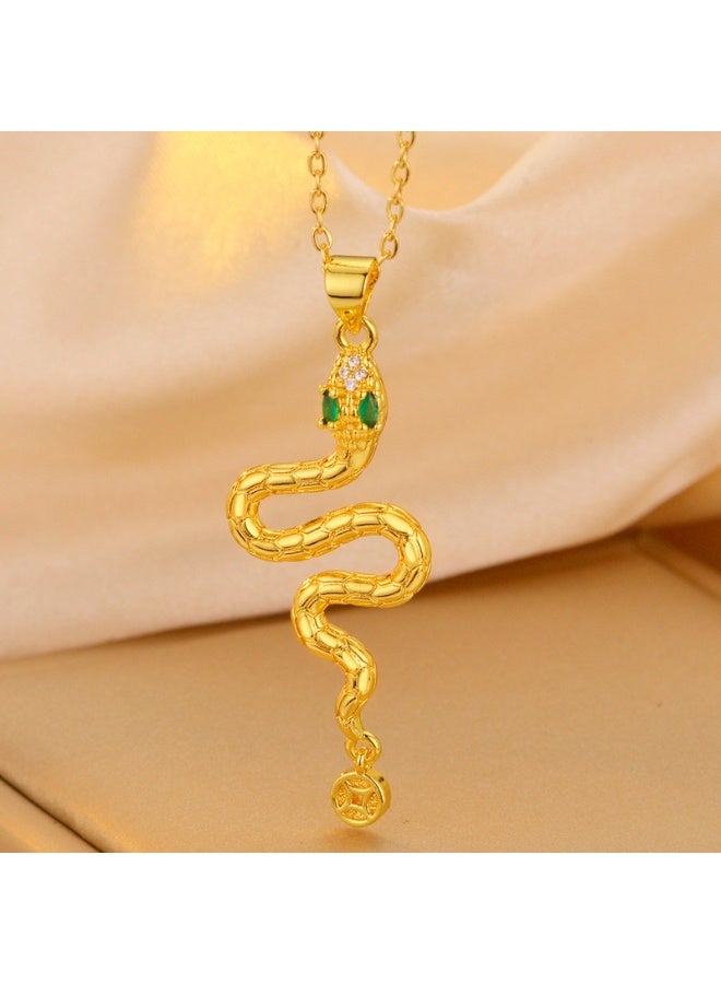 KUYING Fashionable Retro Light Luxury Personalized Necklace 